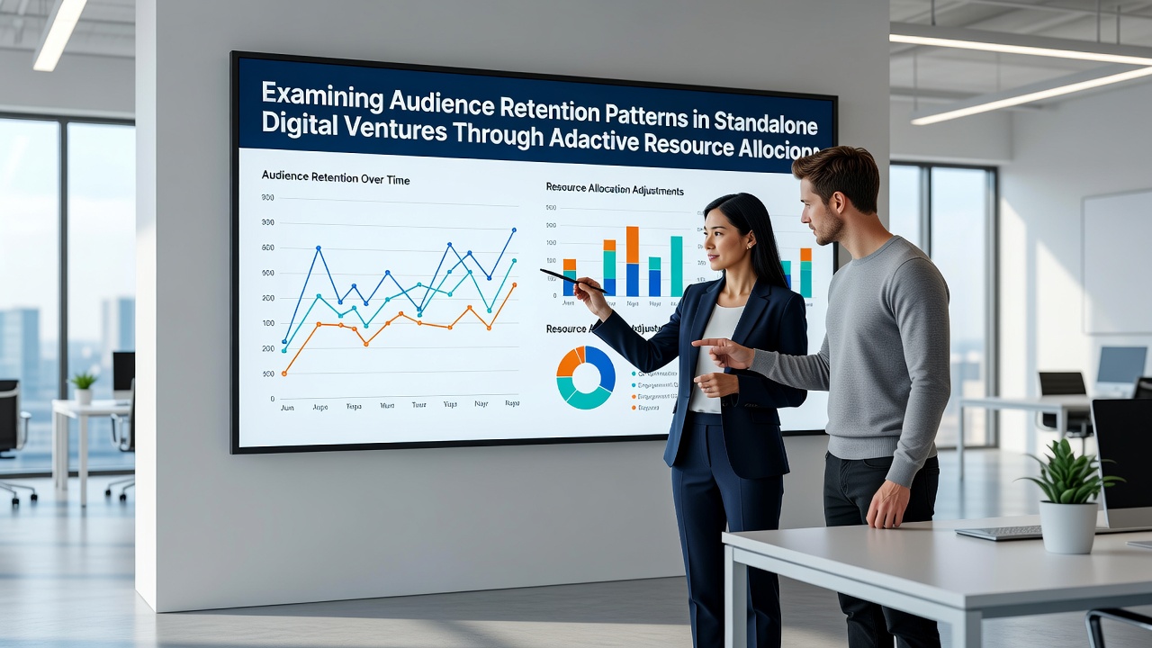 Graph illustrating audience retention curves before and after adaptive resource shifts in digital ventures
