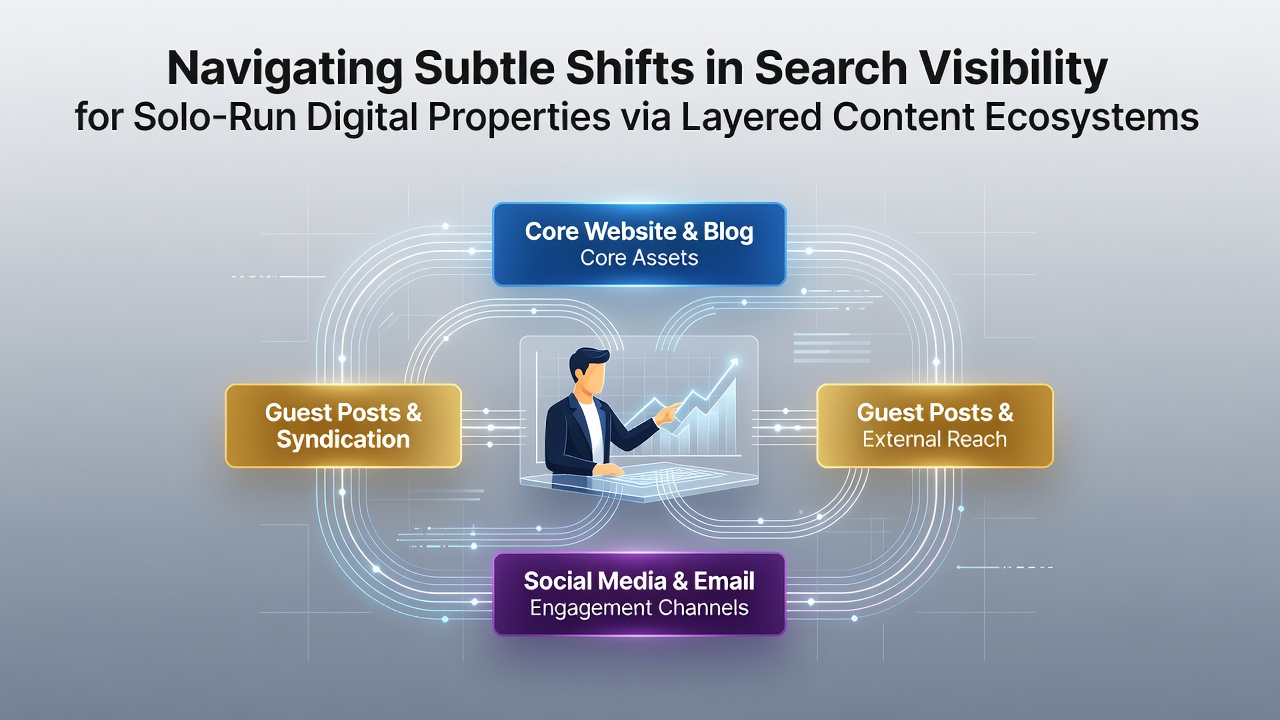 Navigating Subtle Shifts in Search Visibility for Solo-Run Digital Properties via Layered Content Ecosystems