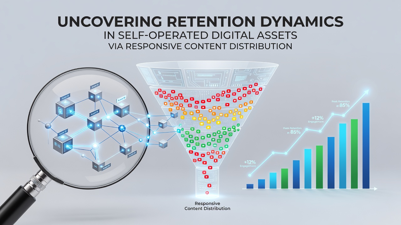 Uncovering Retention Dynamics in Self-Operated Digital Assets via Responsive Content Distribution